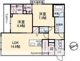 コモンドーレ【3階】の間取り
