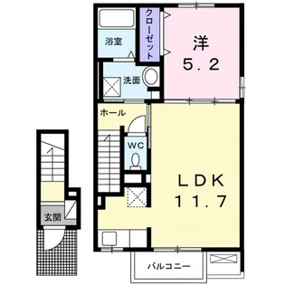 トイロ・オノ・B【2階】の間取り