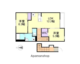 アンジュアジュール【2階】の間取り