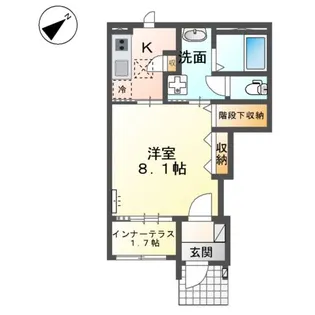 ルミエール K【1階】の間取り