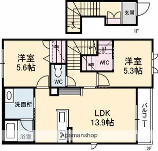 テッラポルト【2階】の間取り