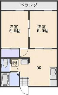 サンコート芳泉B棟【2階】の間取り