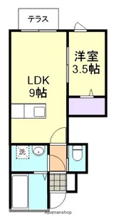 アリア中庄【1階】の間取り