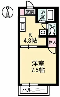 フレグランス野崎 B棟【2階】の間取り