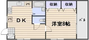 竹原アメリカンコンドミニアム【201号室】の間取り