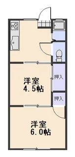 ルーク青江【1階】の間取り