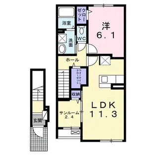 ブライト【2階】の間取り