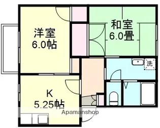 コーポ天城【1階】の間取り
