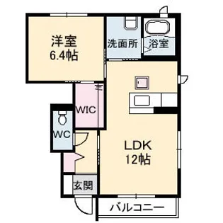 シャーメゾン美月 A棟【1階】の間取り