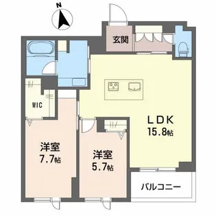 グランキューブ中井【3階】の間取り