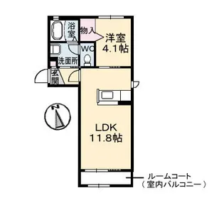 コンソラーレ 弐番館【1階】の間取り
