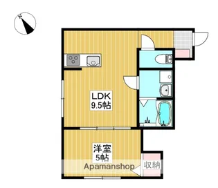 オシアナス【2階】の間取り