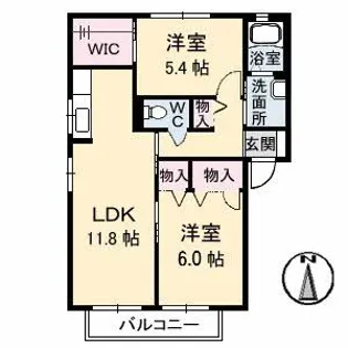 サンヴェール 壱番館【1階】の間取り