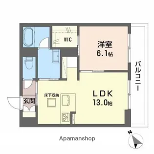 シャーメゾンテラス B棟【1階】の間取り