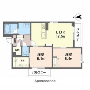 ポ・ワレア【2階】の間取り