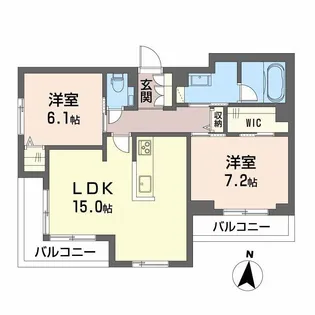 オブリージュ【3階】の間取り