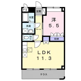 エクレセンス【1階】の間取り