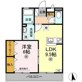 ファミーユ昭和【3階】の間取り