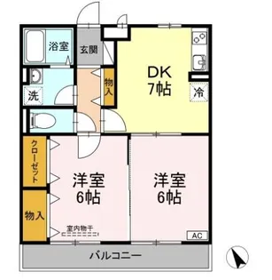 ファミーユ昭和【2階】の間取り