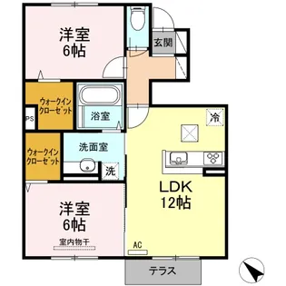 シャイン クレヴィア【1階】の間取り