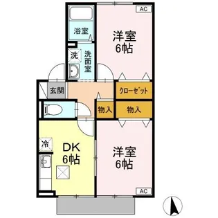 パークサイド堀南 E棟【1階】の間取り