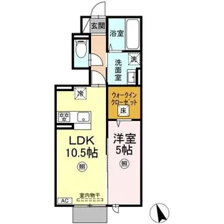 ベル クレール【1階】の間取り