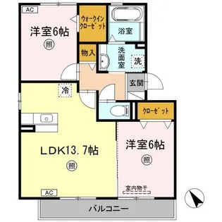 エクセラ【2階】の間取り