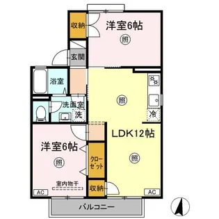 アネックス遠藤 A棟【2階】の間取り