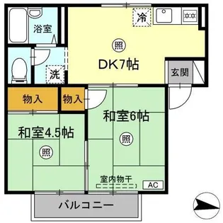 ノーブルハウス A棟【2階】の間取り
