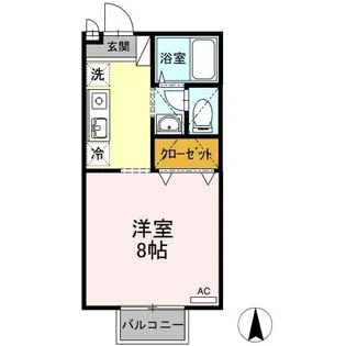 エクレール青江【202号室】の間取り