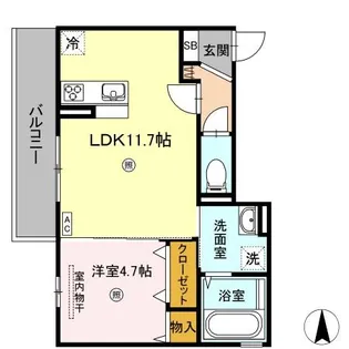 メゾン・アミティエ【3階】の間取り