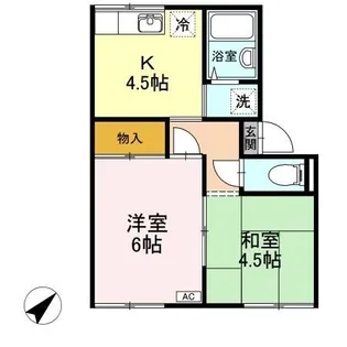 プレジール三島【1階】の間取り