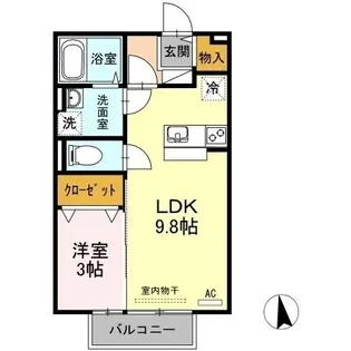 セブン Ⅰ棟【2階】の間取り