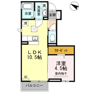 シャローム【1階】の間取り