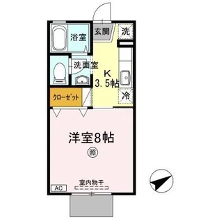 セジュール文政 A棟【1階】の間取り