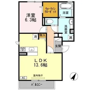 ル・クレスト【3階】の間取り