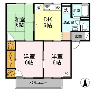 コーポジョイフル【2階】の間取り