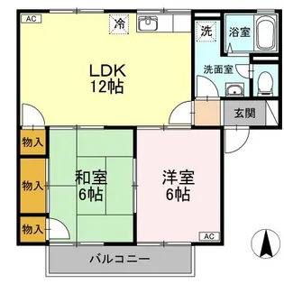 コーポジョイフル【2階】の間取り