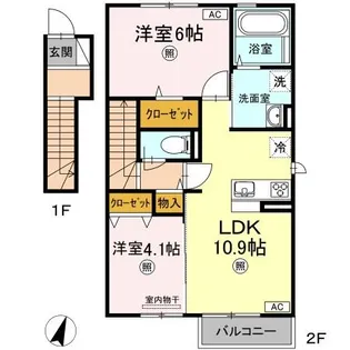 ヴェラビスタ【2階】の間取り