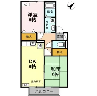 セジュール中村 B棟【2階】の間取り