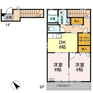 グランシード三宅【2階】の間取り