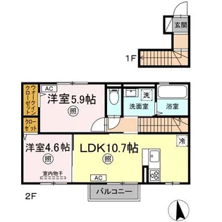 PRUNE【2階】の間取り