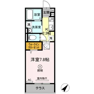 ルミナス大和町【1階】の間取り