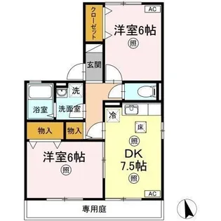 プロミネンス【1階】の間取り