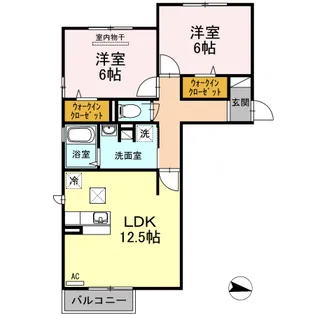 VINCULNM B棟【1階】の間取り