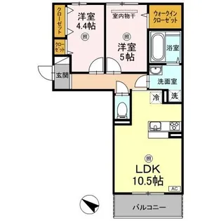 リバーサイド江並【3階】の間取り