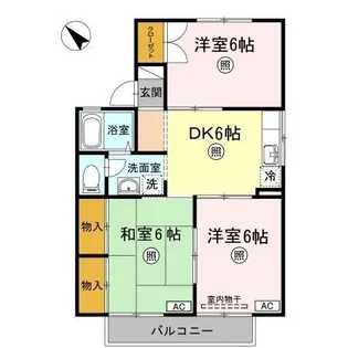 アルカジア石部 D棟【1階】の間取り