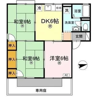 ドミール大熊【1階】の間取り
