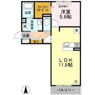 エムズコート【3階】の間取り