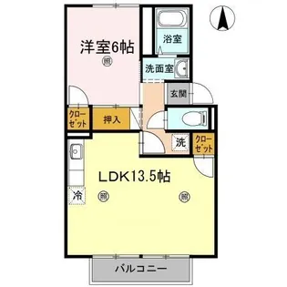 タウン妹尾【2階】の間取り